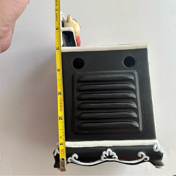 Yankee Candle Black Stove Oven Wax Warmer Kettle Pumpkins Robin Betterley Design - Picture 8 of 9